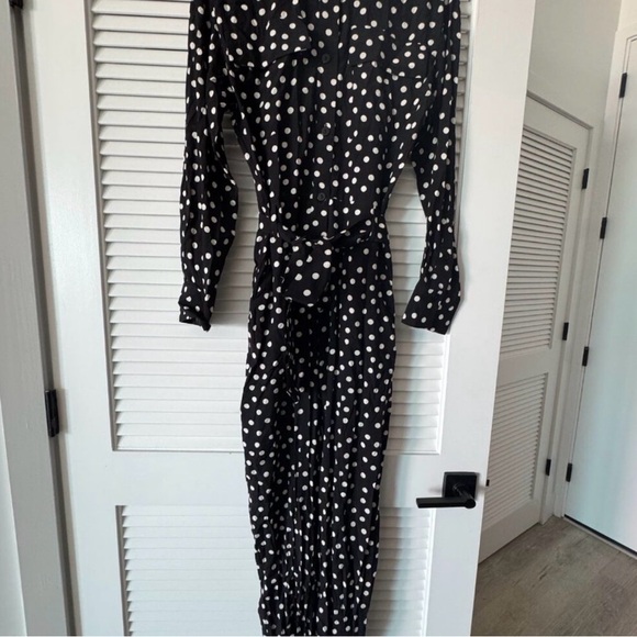 ZARA Black V-Neck Jumpsuit - Size XS - New Without Tags 🖤 - Picture 7 of 16